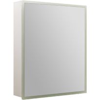 Peilikaappi LED-valolla Tammiholma Elma, 50x60 cm, 17.5 W, pistorasioilla, valkoinen