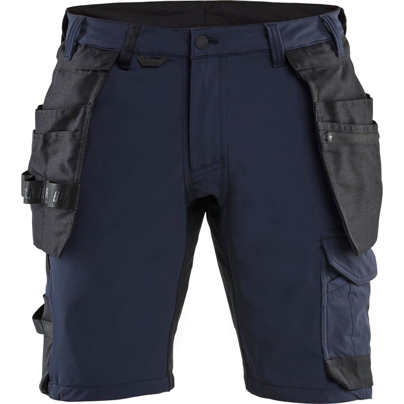 Riipputaskushortsit Blåkläder 1702 4-way stretch, tumma mariininsininen/musta, C56