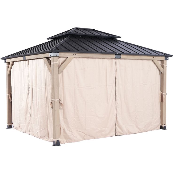 Side curtainsfor gazebo CEDAR 3,36x3,9m