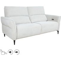 Leposohva Home4You MIAMI 3-istuttava sähkömekanismilla, vaaleanbeige