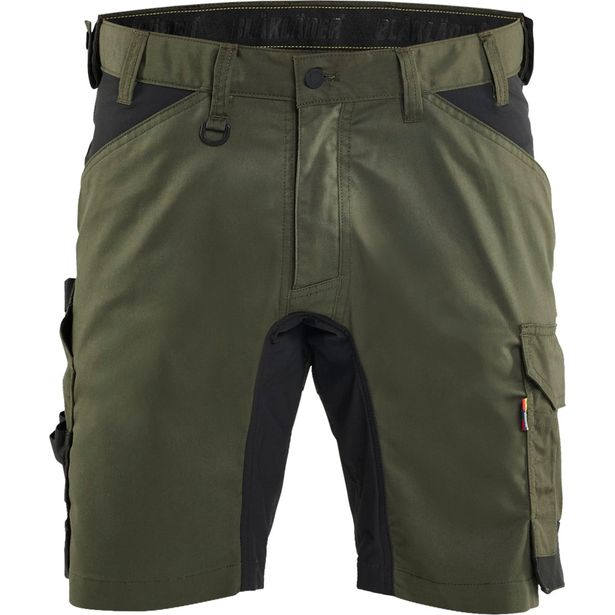 Riipputaskushortsit Blåkläder 1753 Stretch, reisitaskuin