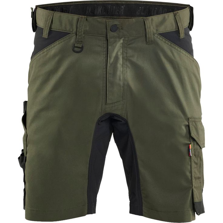 Riipputaskushortsit Blåkläder 1753 Stretch, reisitaskuin