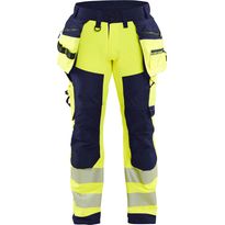 Softshell-riipputaskuhousut Blåkläder 1820 Highvis, polvisuojataskuilla
