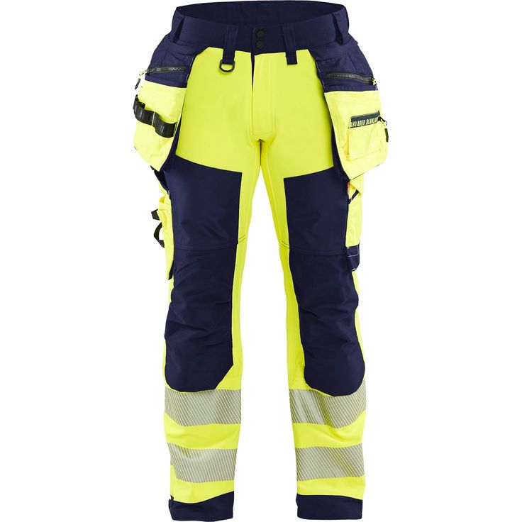 Softshell-riipputaskuhousut Blåkläder 1820 Highvis, polvisuojataskuilla