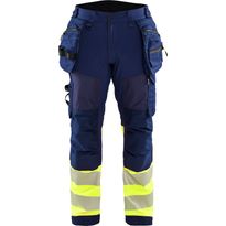 Softshell-riipputaskuhousut Blåkläder 1821 Highvis, polvisuojataskuilla