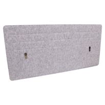 Työpöydän näkösuojapaneeli Home4you, 118x58cm, harmaa