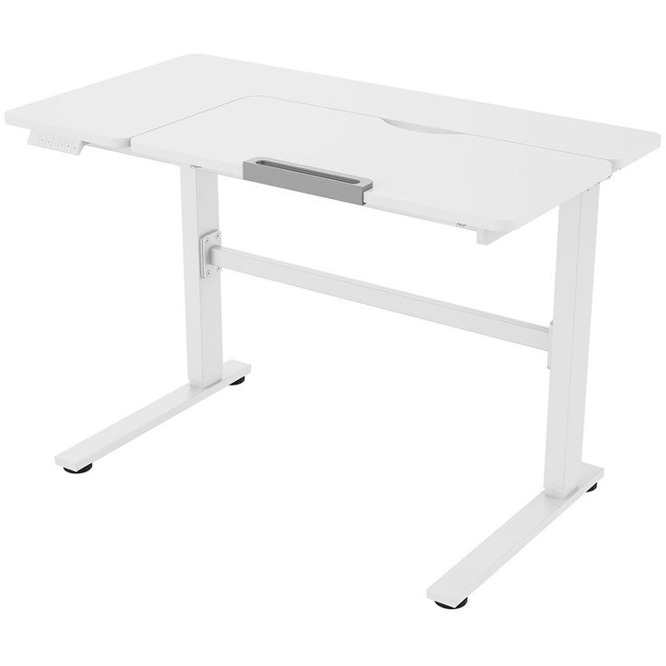 Children's desk ERGO KID with 1 motor 112x60xH56-80cm, white