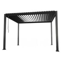 Pergola Home4you Mirador 300x300cm, tummanharmaa