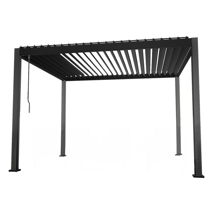Paviljonki Home4you  Mirador 300x400cm, tummanharmaa