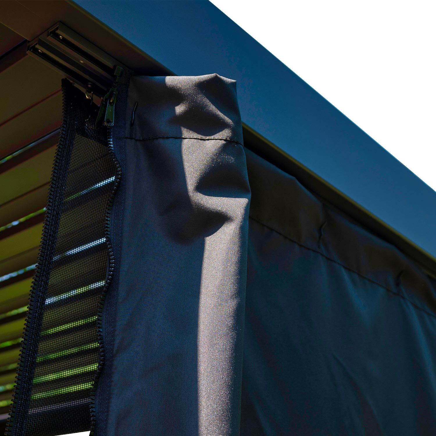 Pergolan verhokiskot Home4you Mirador, 300x300 cm, tummanharmaa