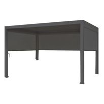 Pergolan sivuverhot Home4you Mirador, 300x300 cm, tekstiili, musta