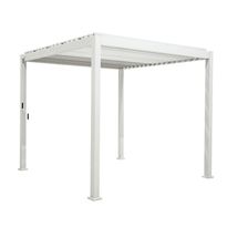 Pergola Home4You Mirador-111, 300x400cm, valkoinen