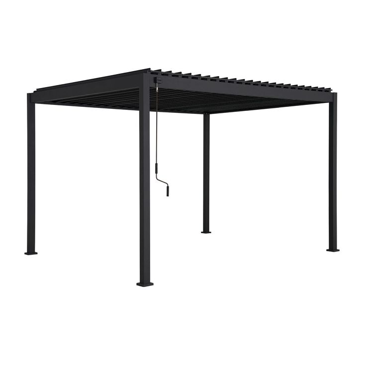 Pergola Home4You Mirador-88, 300x360cm, tummanharmaa 