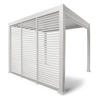 Pergolan säleikköpaneeli Home4You Mirador-111(3m), 93x238,25cm, valkoinen