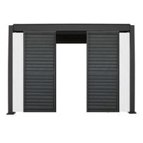 Pergolan säleikköpaneeli Home4You Mirador-111, 60x309x232,45cm, valkoinen