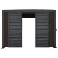 Pergolan säleikköpaneeli Home4You Mirador-111, 60x309x232,45cm, tummanruskea