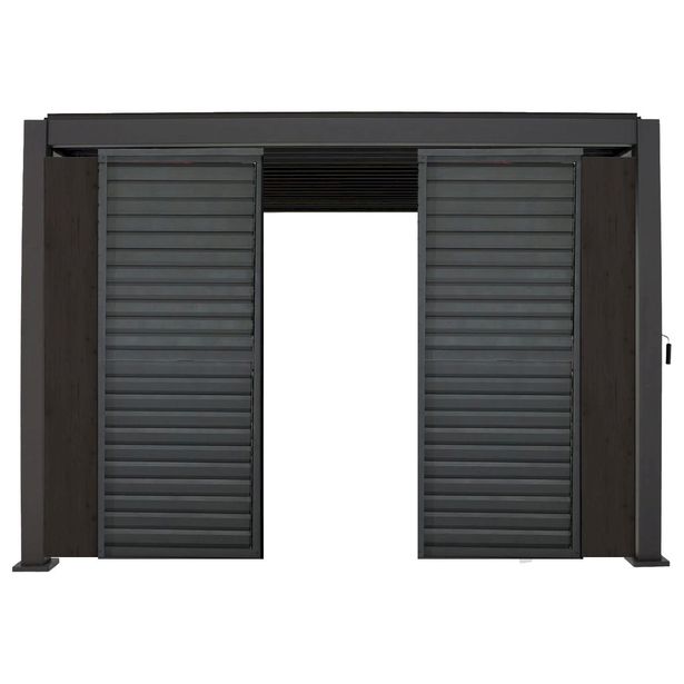 Pergolan säleikköpaneeli Home4You Mirador-111, 60x309x232,45cm, tummanruskea 