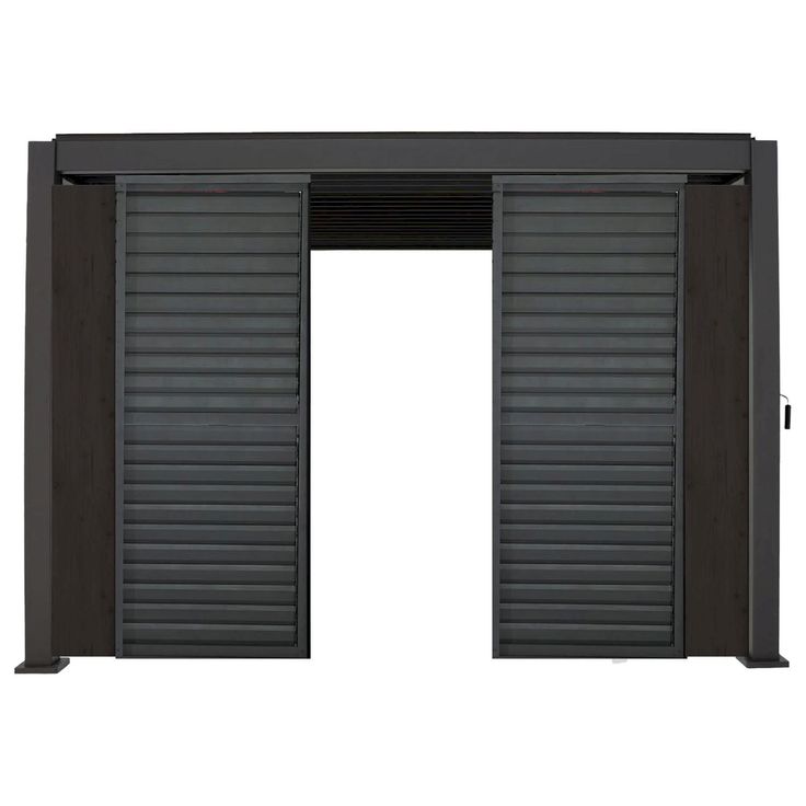 Pergolan säleikköpaneeli Home4You Mirador-111, 60x309x232,45cm, tummanruskea 