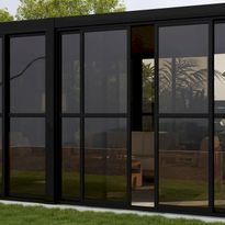 Pergola liukuseinäpaneeli Home4You Mirador-111(4m), 370,4x236,5cm, polykarbonaatti