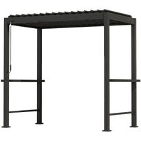 Paviljonki Home4You MIRADOR BBQ 2,55x1,5 m, tummanharmaa