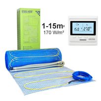 Lattialämmitysmatto Grand Meyer 1 m², 170 W/m² + termostaatti HW500, eri kokoja