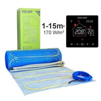 Lattialämmitysmatto Grand Meyer 1 m², 170 W/m² + Wi-Fi termostaatti SN-20, eri kokoja