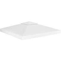 2-kerroksinen huvimajan katto 310 g/mâ² 3x3 m valkoinen