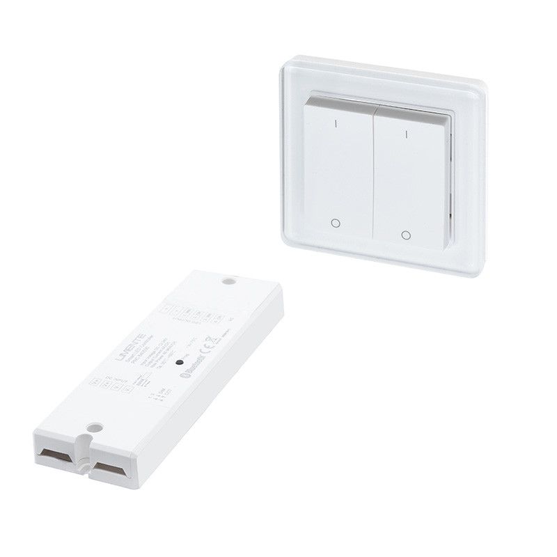 2-osainen säädin- ja himmenninsetti Limente Smart 552 Luxus, 24V, IP20, valkoinen