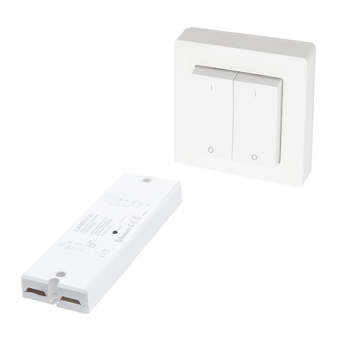 2 osainen säädin ja himmenninsetti Limente Smart 557 Greenline 24V IP20 valkoinen
