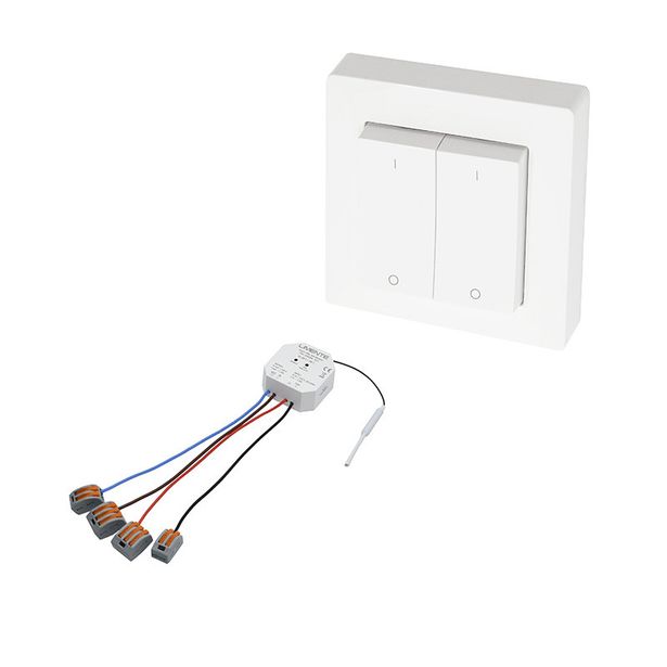 2 osainen säädin ja himmenninsetti Limente Smart 597 Greenline max 80W 240V valkoinen