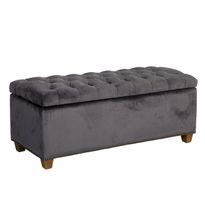 Penkki Home4You Holmes Velvet 112x46x47cm, sametti, tummanharmaa