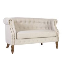 Sohva Home4You Holmes 2-istuttava, beige