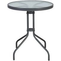 Pöytä Home4You BISTRO Ø60xK70 cm, harmaa