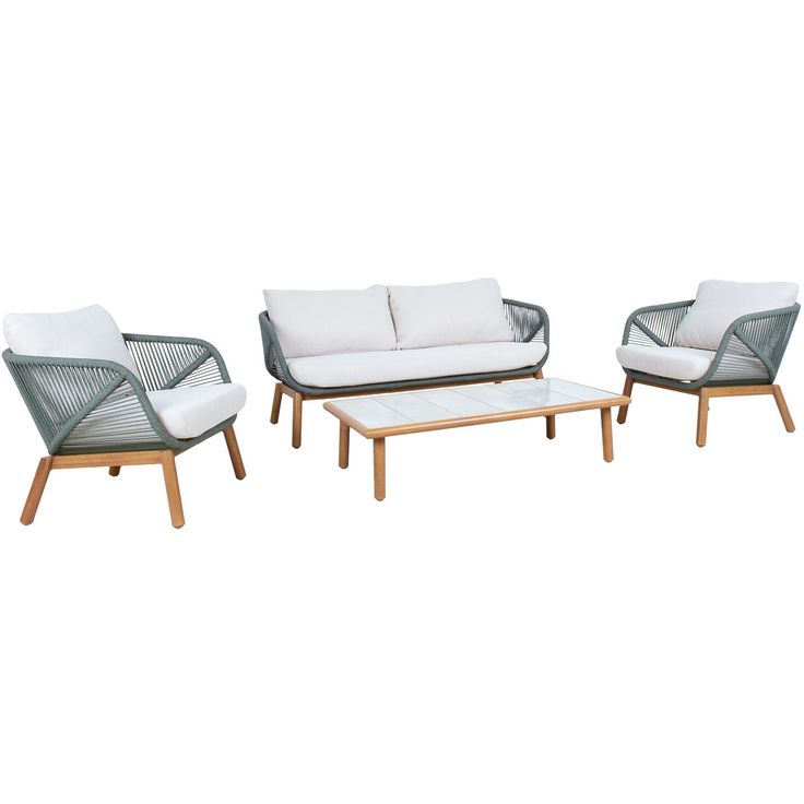 Garden furniture set TUXEDO table, sofa and 2 chairs