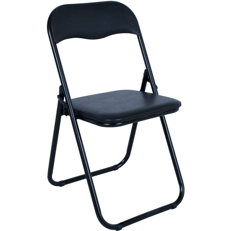 Folding chair CATERINA black/PVC