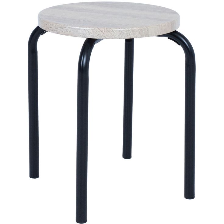 Stool FOX black  natural