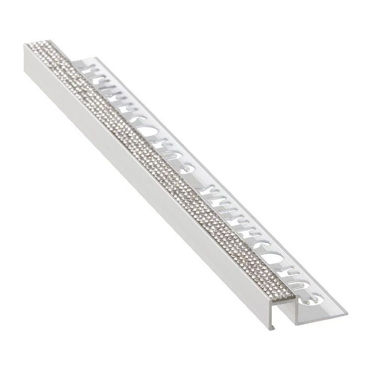 Ulkokulmalista Euroshrink kantikas alumiini crystal 212a, 12mm x 2.5m, eri värejä