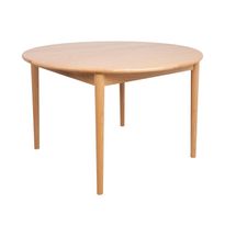 Jatkettava ruokapöytä Home4You Troyes ø100+32cm, tammi