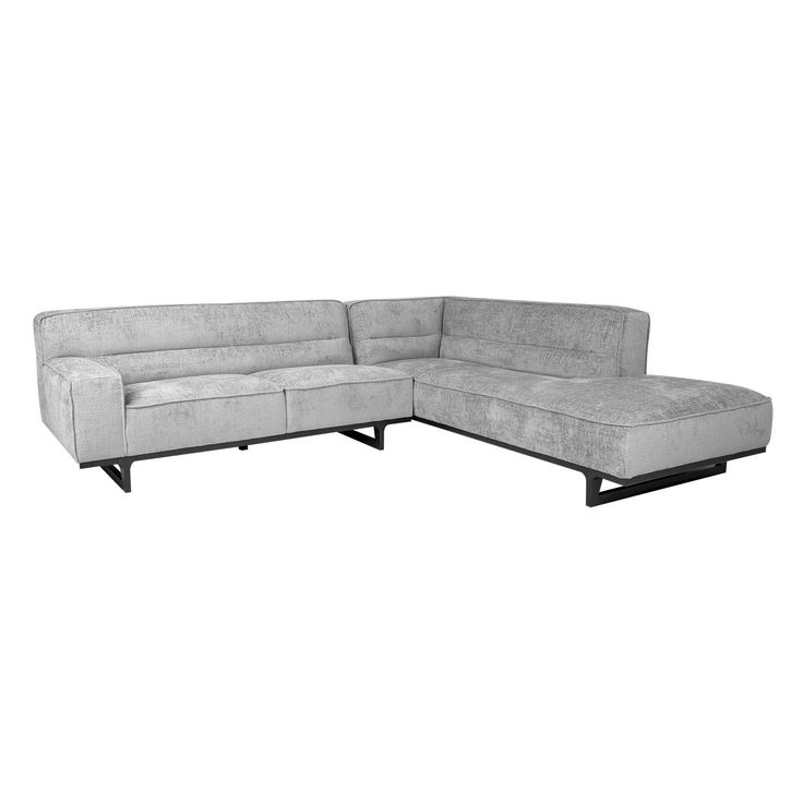 Kulmasohva Home4You Hasso 276x243cm, oikea, harmaa 