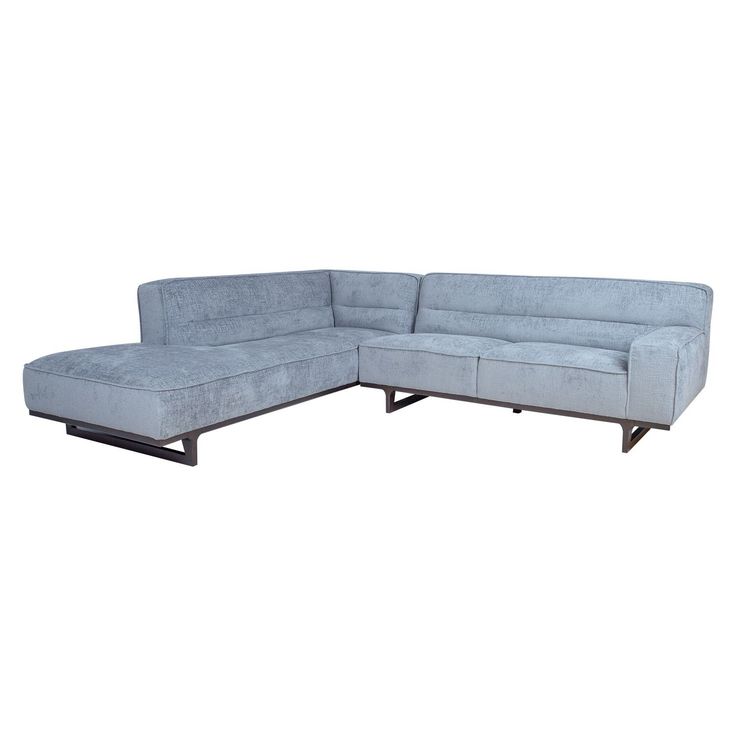 Kulmasohva Home4You Hasso 276x243cm, vasen, hopeanharmaa 