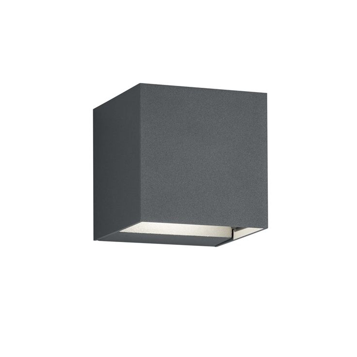 LED-seinävalaisin ulos Trio Adaja 80x80x80mm, antrasiitti