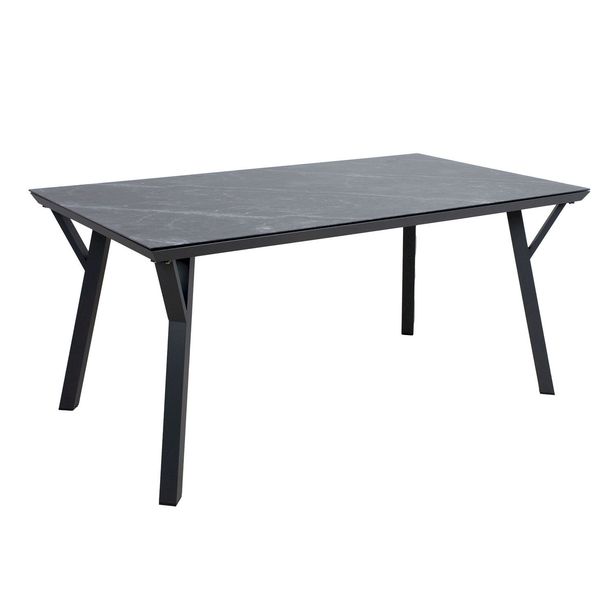 Ruokapöytä Home4You Casper 160x90h73cm, harmaa 