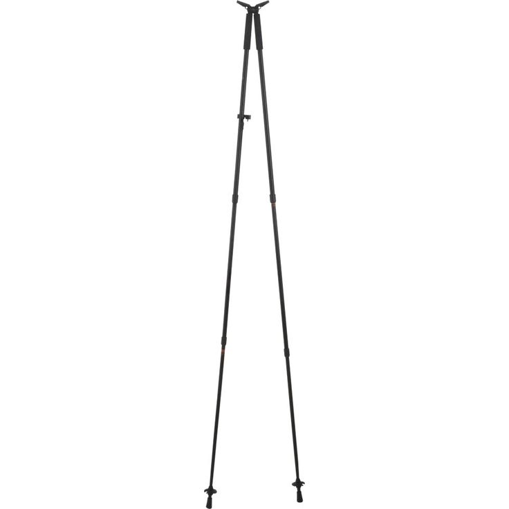 Ampumatuki 5etta Bipod, 3-osainen teleskooppinen, pituus 82-185 cm, musta