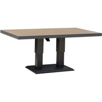 Pöytä Home4You PARKER 150x90xK52-75 cm, harmaa