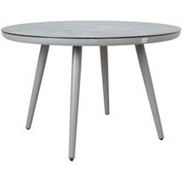 Pöytä Home4You SILVA Ø120xK75 cm, harmahtava, beige