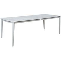 Pöytä Home4You SILVA 220x100xK75 cm, harmahtava, beige