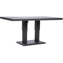 Pöytä Home4You TOMSON 150x90xK52-75 cm, tummanharmaa