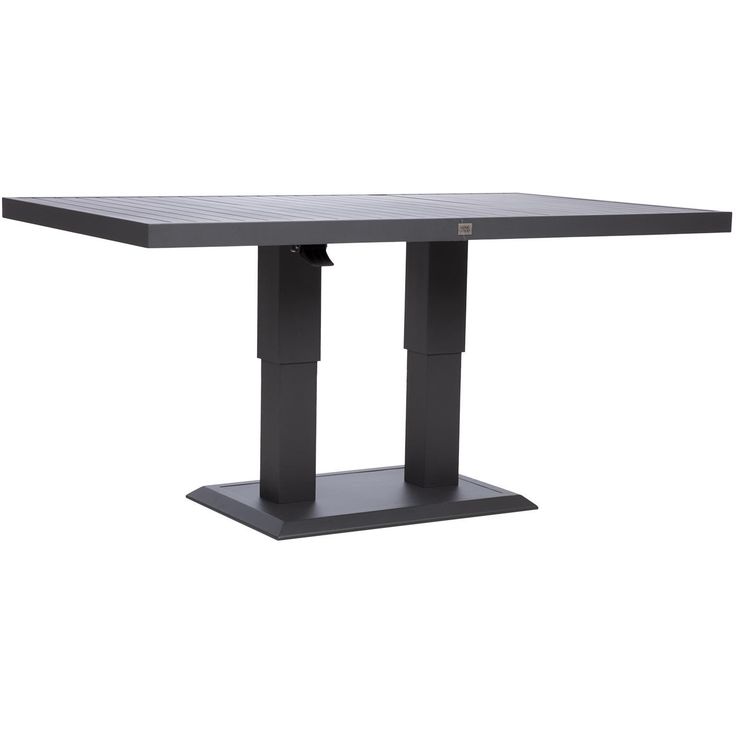 Table TOMSON 150x90xH52-75cm, dark grey
