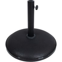 Auringonvarjon jalka Home4You Ø41,5x7 cm/15 kg, betoni 41, musta