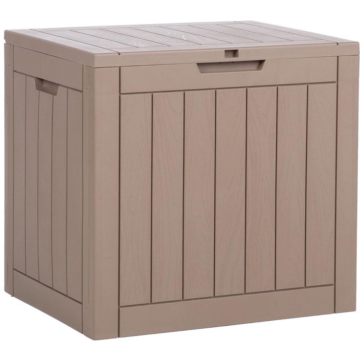 Storage box PORTOLA 56x43xH53cm/118L, beige plastic